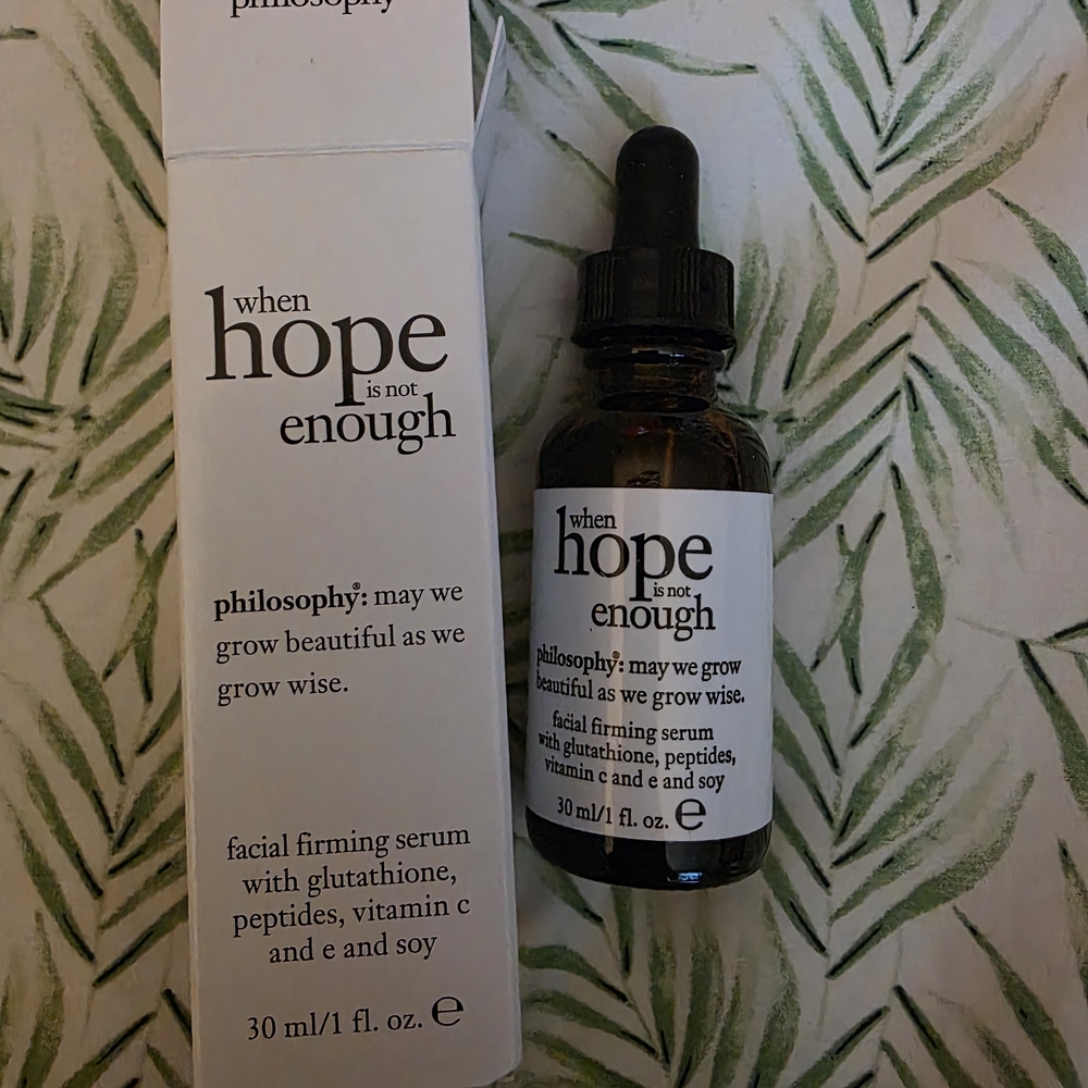 philosophy When Hope Is Not Enough Facial Firming Serum NIB